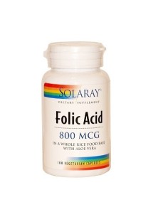 Acido Folico 800mcg SOLARAY 100cap