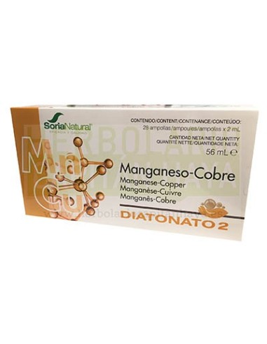 Diatonato 2 Manganeso Cobre SORIA NATURAL 28viales