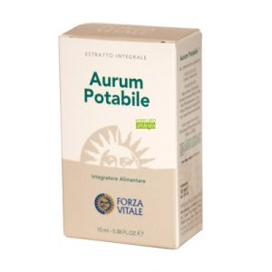 AURUM POTABILE FORZA VITALEAurum Potabile Forza Vitale es un complemento alimenticio a base de extractos de Uña de Gato, Corteza de Anís, Hinojo y Aromas Naturales.