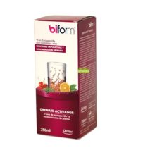 Drenaje Activador Biform Dietisa es un complemento alimenticio a base de extractos de plantas zarzaparilla,cola de caballo,fucus,ortiga,anis verde,alcachofa,boldo y diente de león.