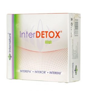Comprar Interdetox Internature es un pack que incluye Interepa, Intercir, Interdiu en formatos de 30ml. El uso combinado de estos tres productos facilita una adecuada y profunda activación de los mecanismos naturales de desintoxicación funcional.
