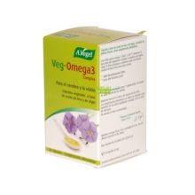 Veg Omega 3 complex A. Vogel es un complemento alimenticio a base de aceite de lino y algas.